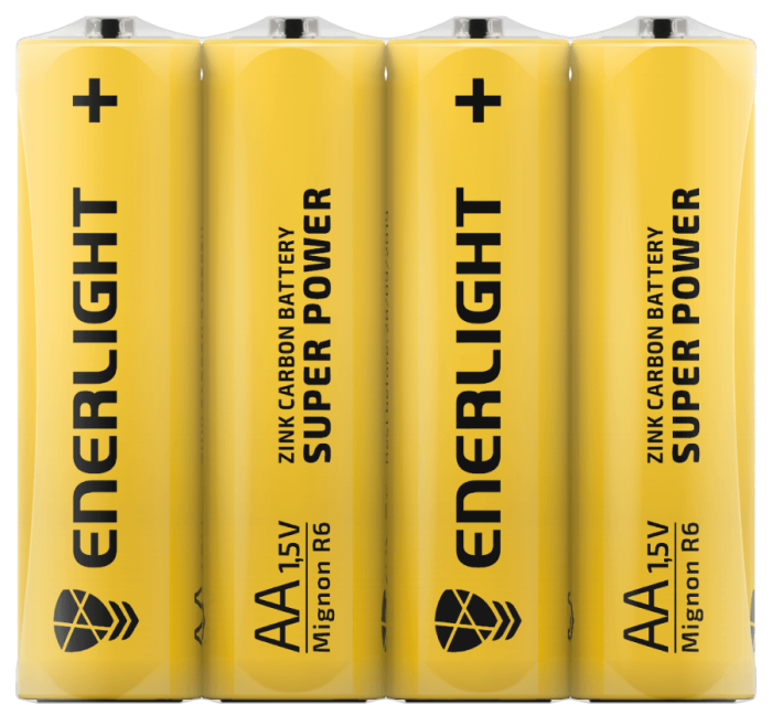 Батарейка ENERLIGHT Super Power AA FOL 4