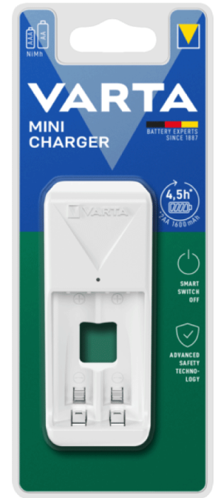 Зарядний пристрій VARTA Mini Charger White