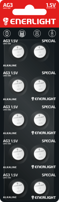 Батарейка ENERLIGHT Special Alkaline AG3 (LR41/392)