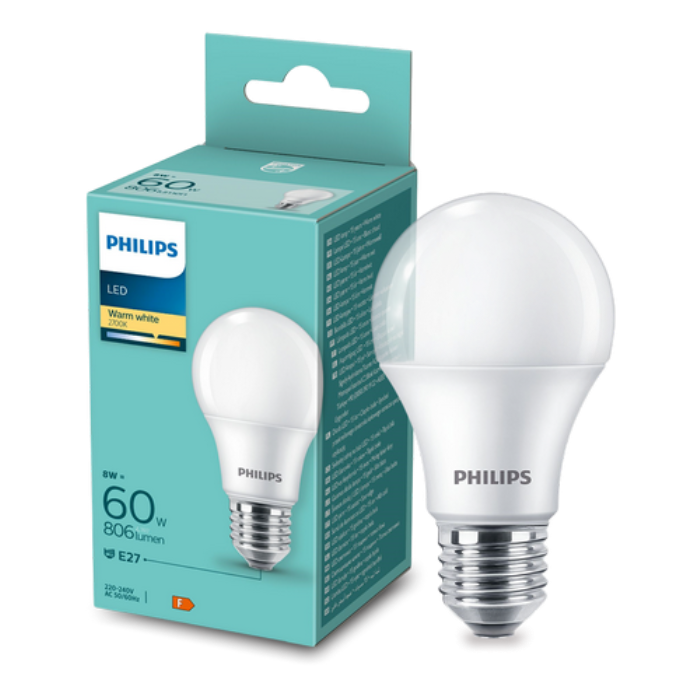 Лампа LED 60W A60 E27 WW 230V FR ND 1PF/6 DISC