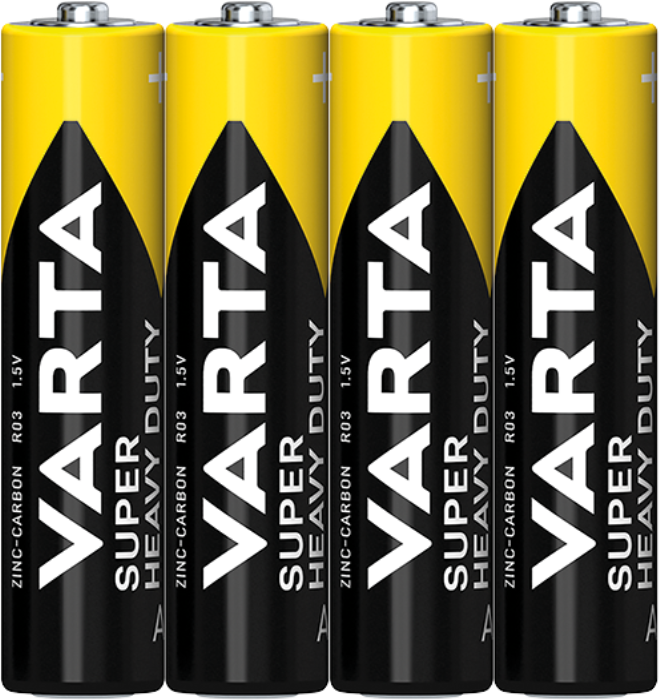 Батарейка VARTA SUPER HEAVY DUTY AAA FOL 4