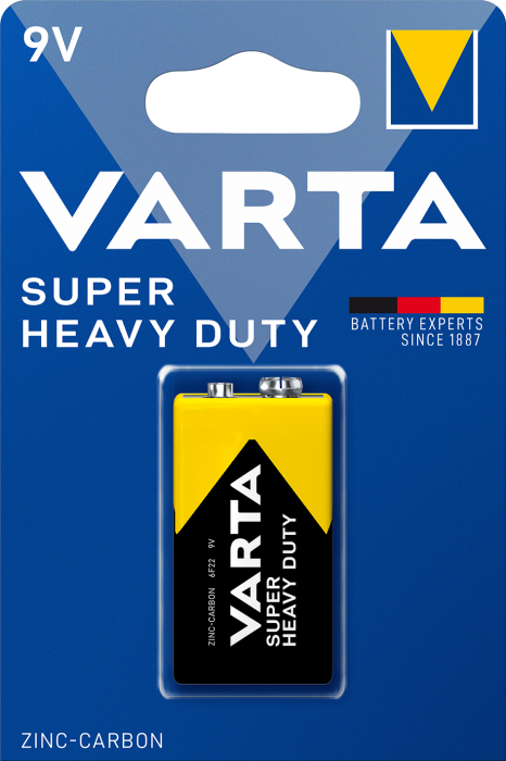 Батарейка VARTA SUPER HEAVY DUTY 6F22 BLI 1