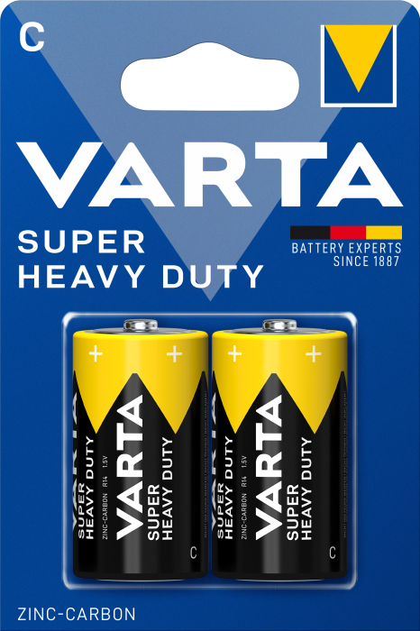Батарейка VARTA SUPER HEAVY DUTY C BLI 2