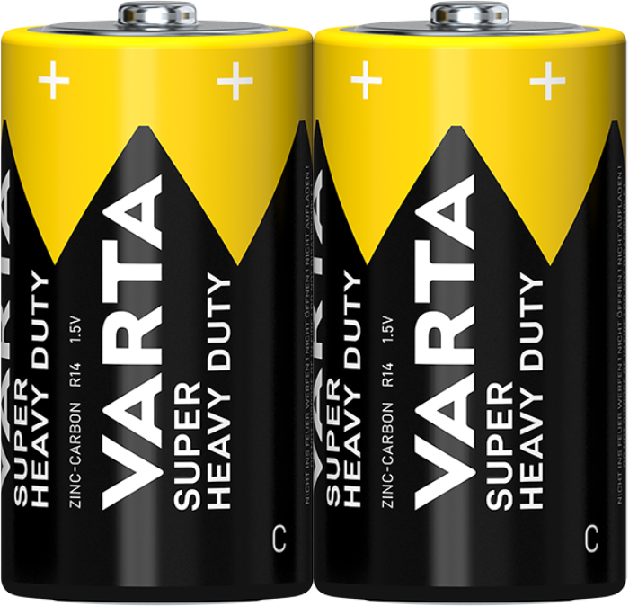 Батарейка VARTA SUPER HEAVY DUTY C FOL 2