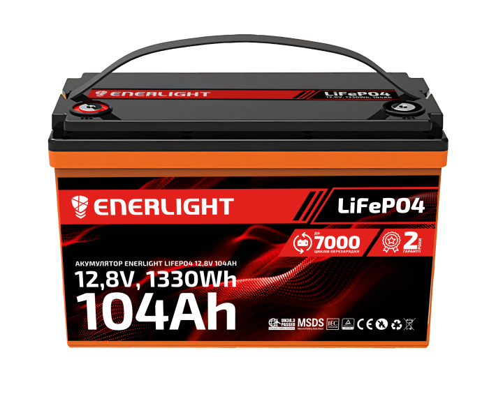 Акумулятор ENERLIGHT LiFePO4 12,8V 104Ah