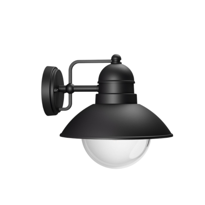 Вуличний настінний світильник Hoverfly Wall Lantern, 60 Вт, цоколь E27, без лампи, чорний, ІР44