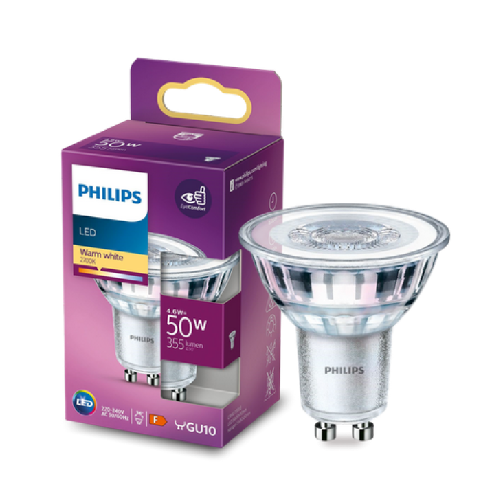 Лампа Essential LED 4.6-50W GU10 827 36D