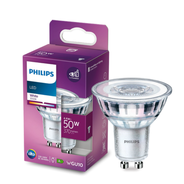 Лампа Essential LED 4.6-50W GU10 830 36D