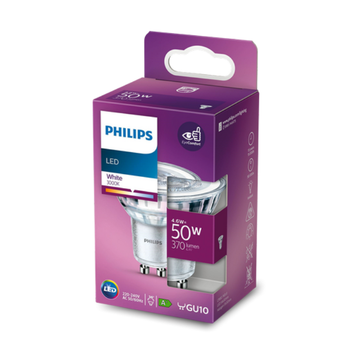 Лампа Essential LED 4.6-50W GU10 830 36D