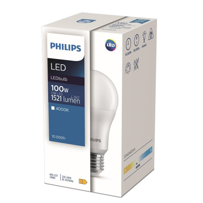 Лампа LED bulb ND 13-100W A60 E27 840 1CT