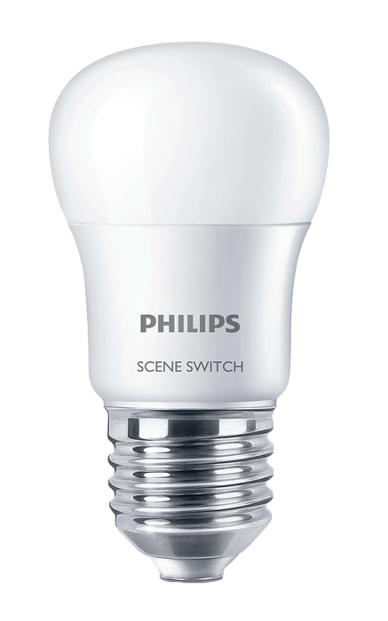 Лампа світлодіодна Philips Scene Switch P45 2S 6.5-60W E27 6500K old