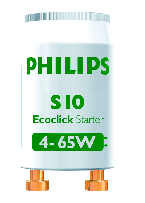 Стартер Philips S10 4-65W SIN 220-240V WH 2BC/10 (2 шт у блістері)