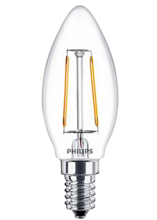 Лампа світлодіодна Philips Filament LED Classic 4-40 Вт B35 E14 830 CL NDAPR
