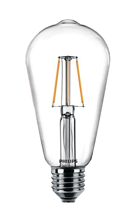 Лампа світлодіодна Philips Filament LED Classic 6-60 Вт ST64 E27 830 CL NDAPR
