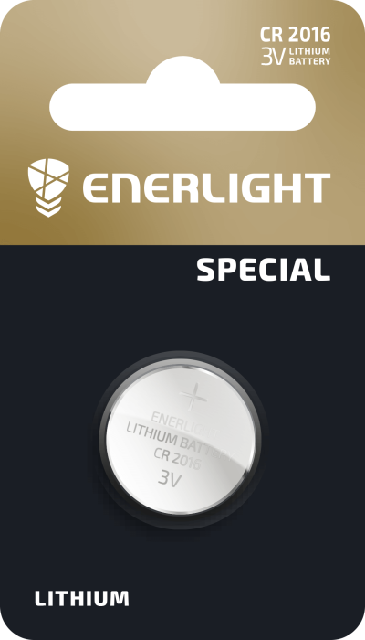 Батарейка ENERLIGHT LITHIUM CR 2016 BLI 1
