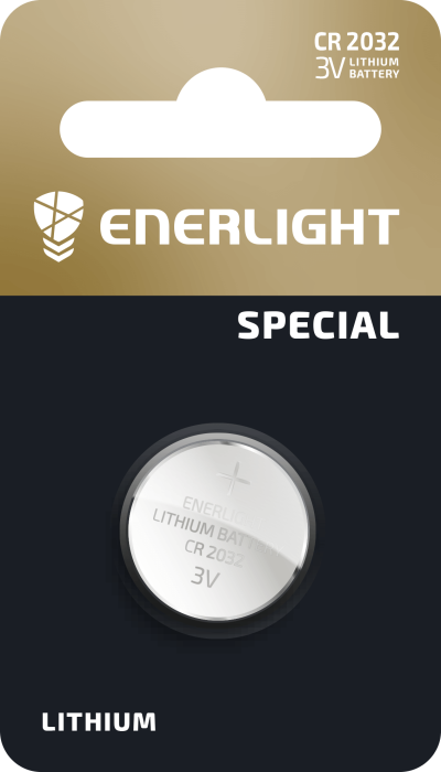 Батарейка ENERLIGHT LITHIUM CR 2032 BLI 1