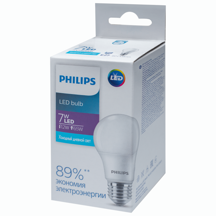 Лампа світлодіодна Philips Ecohome LED Bulb 7W E27 6500K 1PF/20RCA