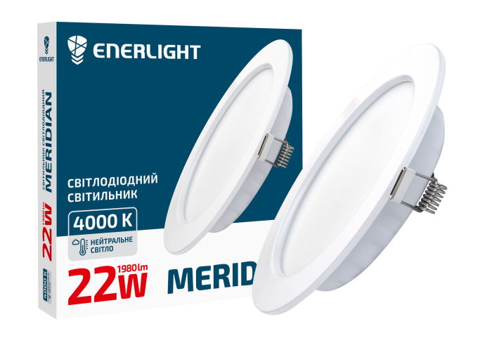 Cвітильник стельовий ENERLIGHT MERIDIAN  22Вт 4000К