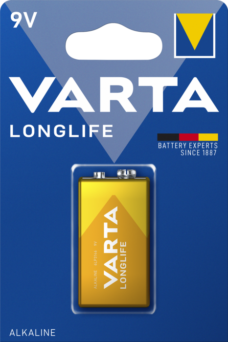 Батарейка VARTA LONGLIFE 6LR61 BLI 1 шт