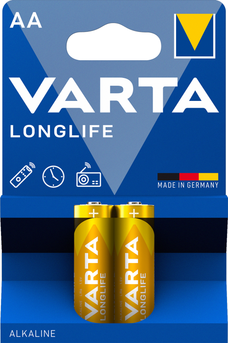 Батарейка VARTA LONGLIFE AA BLI 2 шт
