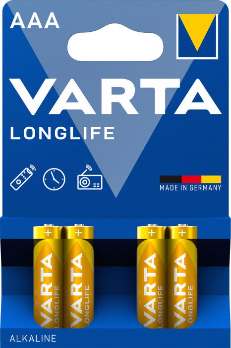 Батарейка VARTA LONGLIFE AAA BLI 4 шт