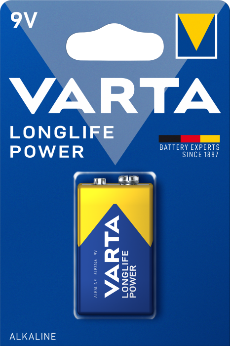 Батарейка VARTA LONGLIFE POWER 6LR61 BLI 1 шт