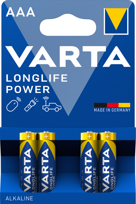 Батарейка VARTA LONGLIFE POWER AAA BLI 4 шт