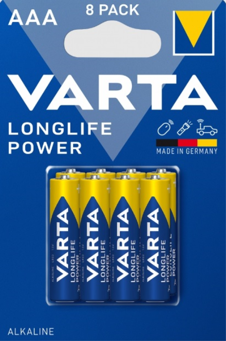 Батарейка VARTA LONGLIFE POWER AAA BLI 8 шт