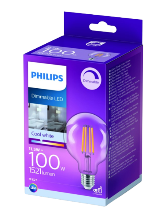 Лампа LED classic 100W G95 E27 CW CL D 1PF/4 11.5W