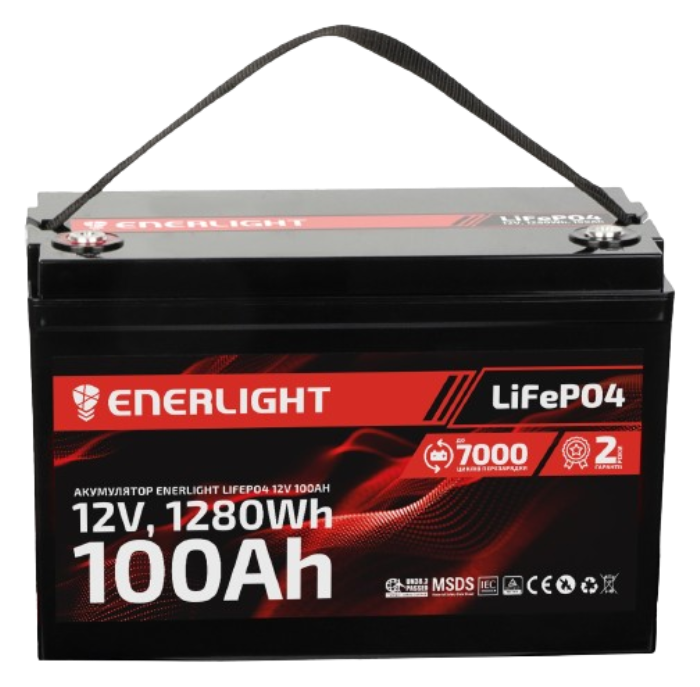 Акумулятор ENERLIGHT LiFePO4 12V 100Ah