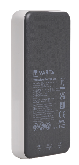 Павербанк VARTА WIRELESS 20000mAh