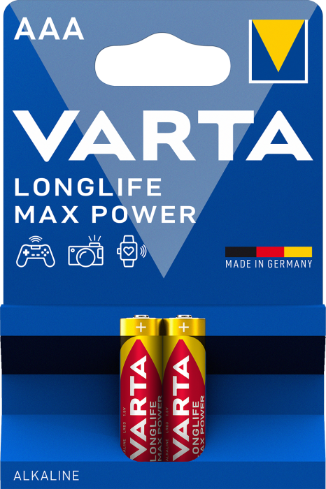 Батарейка VARTA LONGLIFE MAX POWER AAA BLI 2 шт