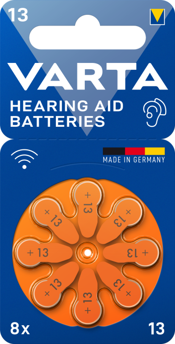 Батарейка VARTA Hearing Aid Batteries 13 BLI 8