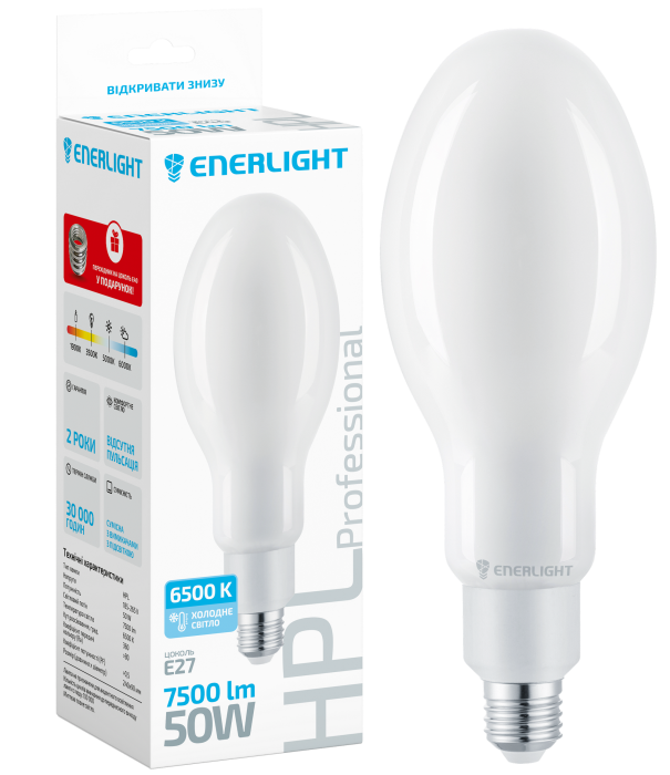 LED Лампа ENERLIGHT HPL Professional 50Вт 6500К E40