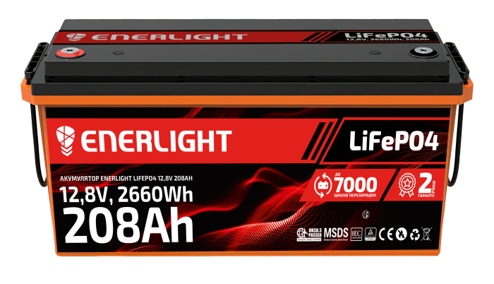 Акумулятор ENERLIGHT LiFePO4 12,8V 208Ah