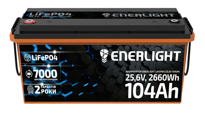 Акумулятор ENERLIGHT LiFePO4 25,6V 104Ah