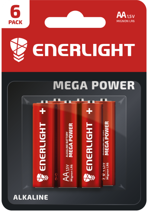 Батарейка ENERLIGHT MEGA POWER AA BLI 6