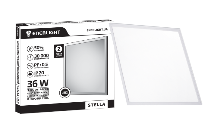 Cвітильник стельовий світлодіодний ENERLIGHT STELLA 36Вт 4000К