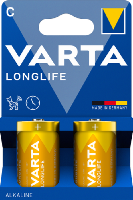 Батарейка VARTA LONGLIFE C BLI 2 (ES)  шт