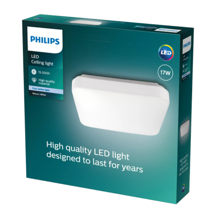 Светильник MAUVE 40K LED CEILING SQ 17W