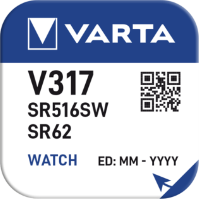 Батарейка VARTA V 317 1 шт