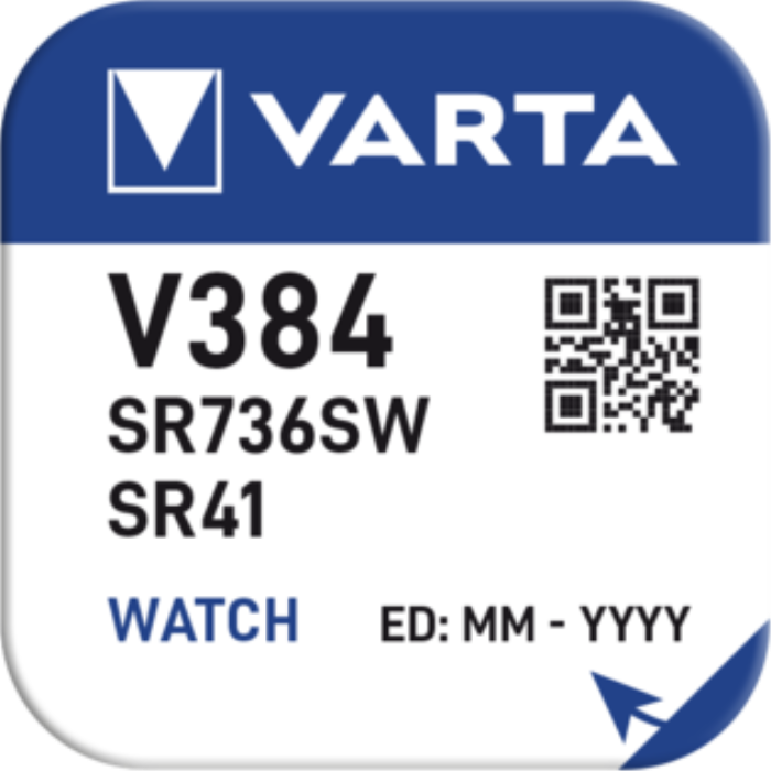 Батарейка VARTA V 384 1 шт
