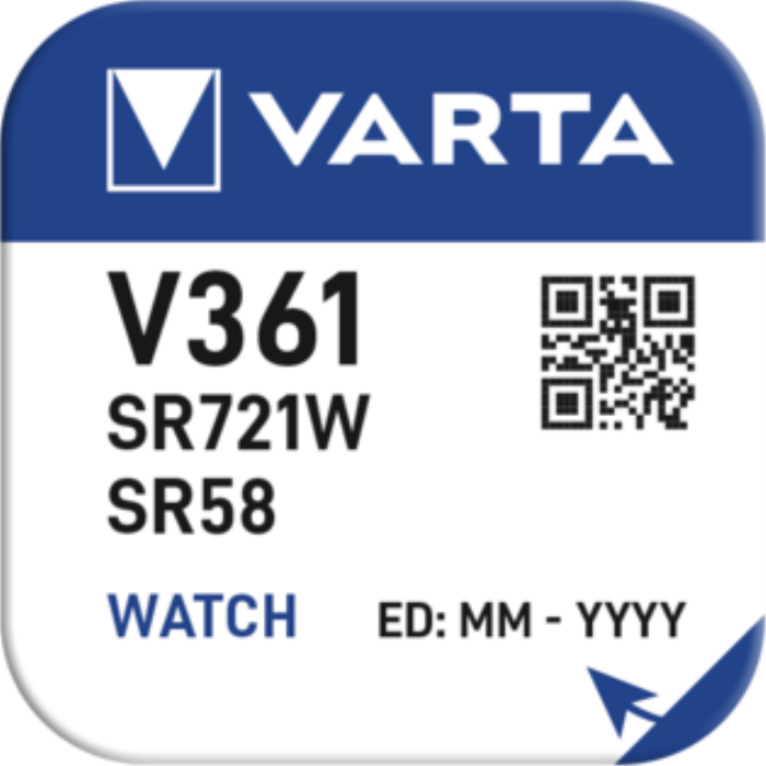 Батарейка VARTA V 361 1 шт