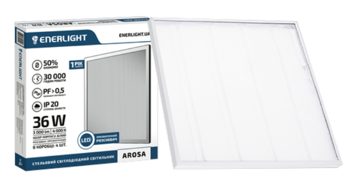 Cвітильник стельовий ENERLIGHT AROSA 36Вт 4000К